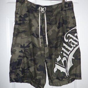 Billabong Brian Grubb Men's Camo Signature Board Shorts Size 34 Cargo Trunks Y2K
